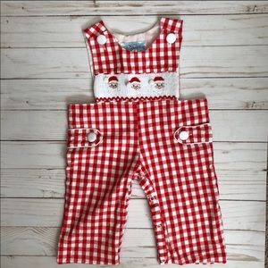 Smocked Longall Santa Christmas 3months Jon Jon